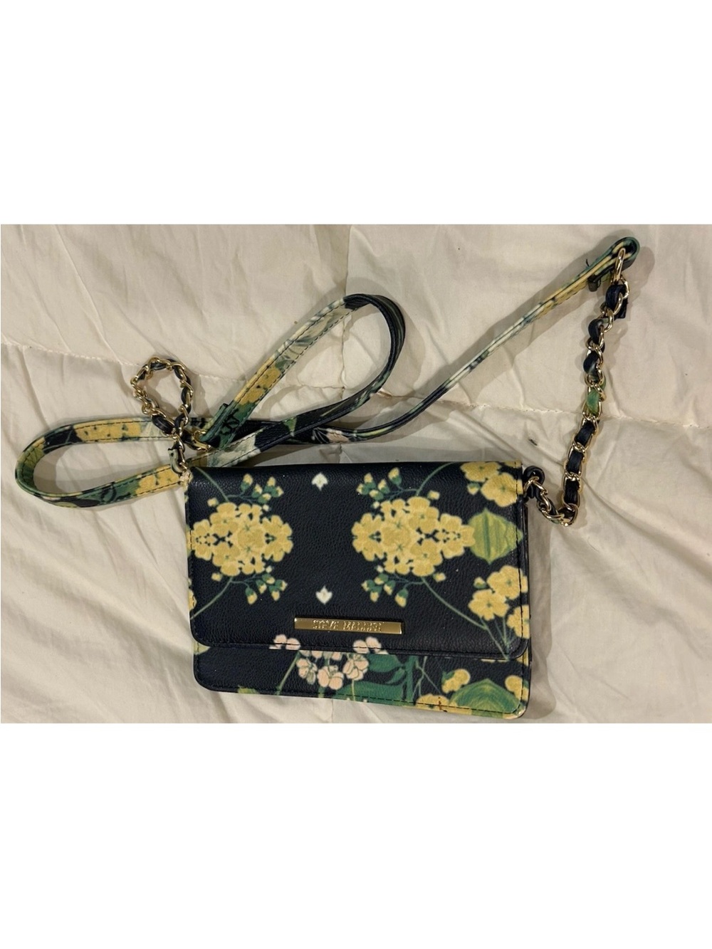 Steve Madden Black Floral Crossbody